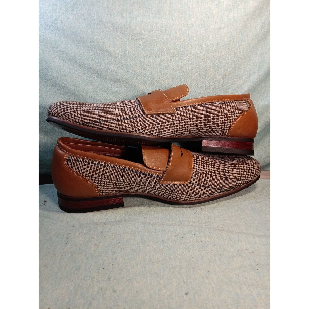 Ferro Aldo Mens Penny Loafers Shoes Sidney Size 9 Brown NWOT